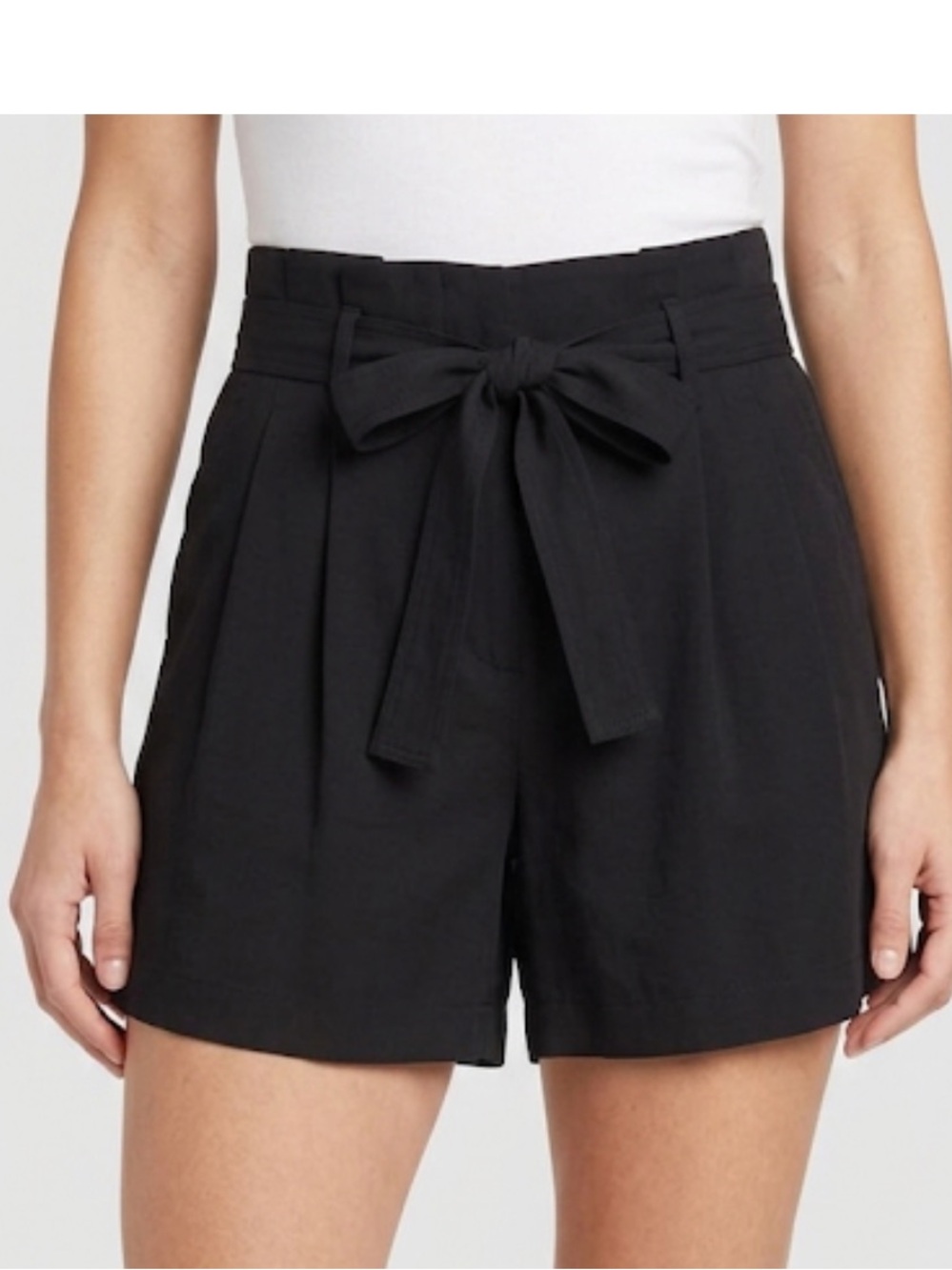 Universal Thread High Rise Tie Front Black Shorts
